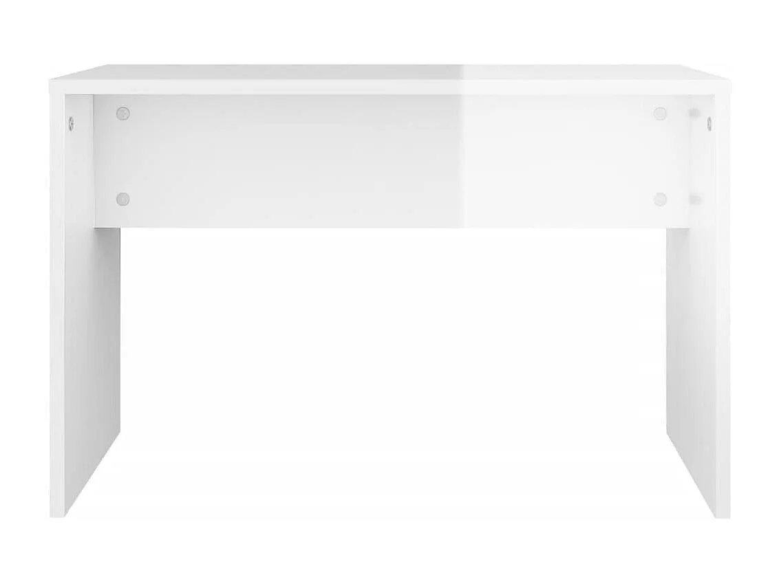 Set da toeletta Bianco lucido 74,5x40x141 cm