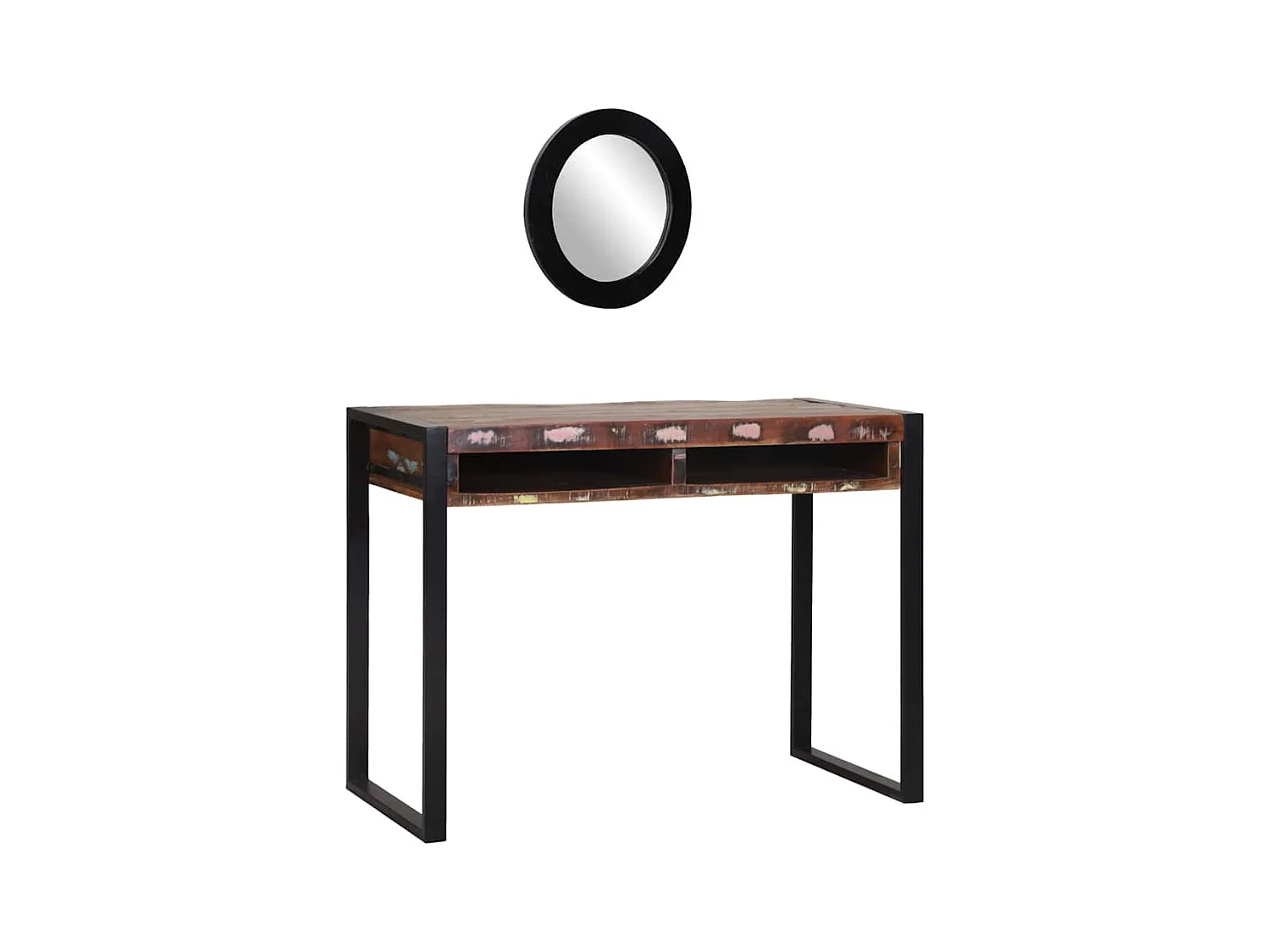 Toletta con ripiano Multicolore Legno massello di recupero