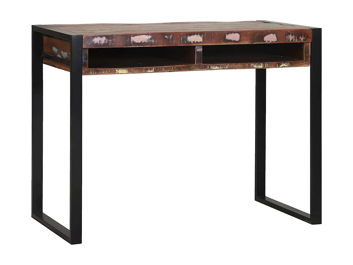 Coiffeuse avec étagère Multicolore Bois massif de récupération