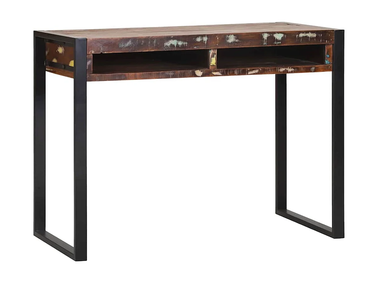 Coiffeuse avec étagère Multicolore Bois massif de récupération