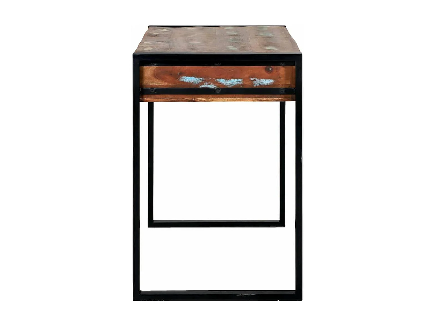 Coiffeuse avec étagère Multicolore Bois massif de récupération