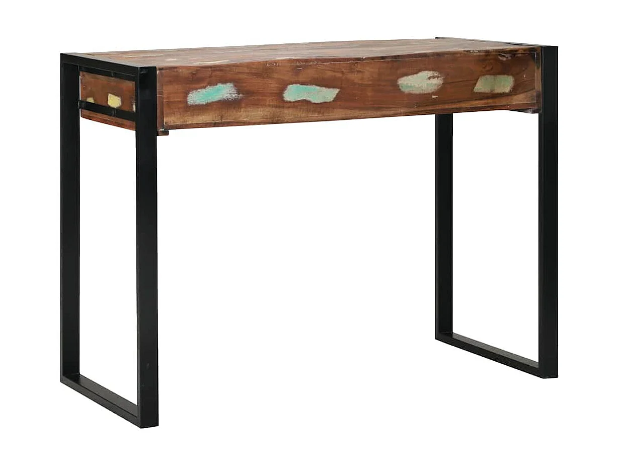 Coiffeuse avec étagère Multicolore Bois massif de récupération