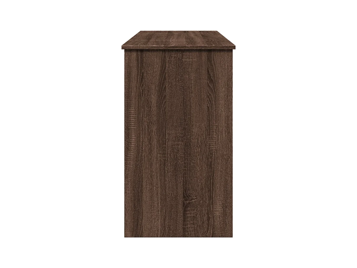 Coiffeuse avec miroir chêne marron 100x45x76 cm