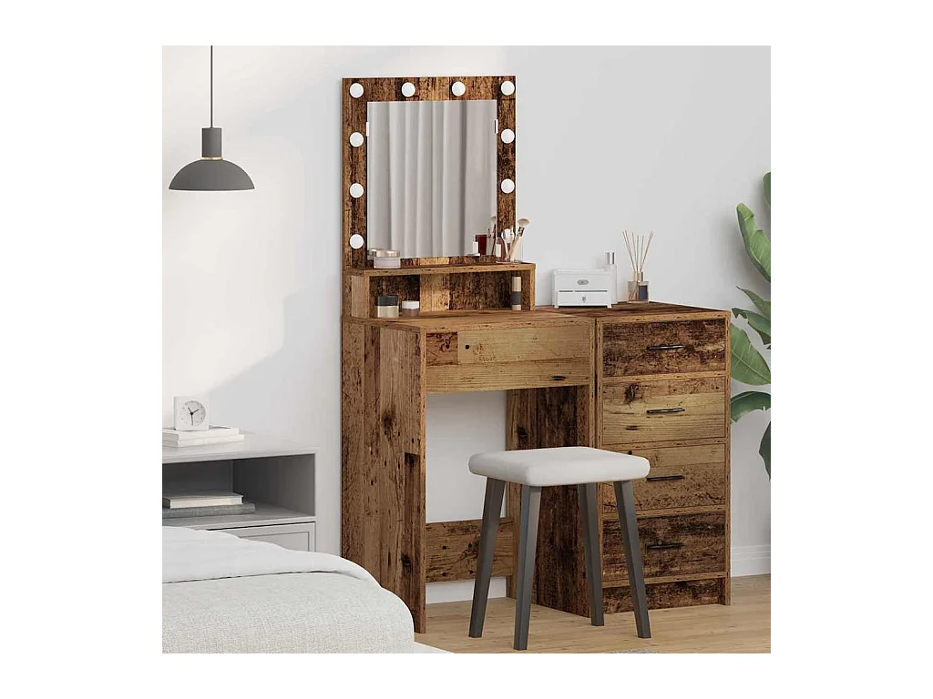 Coiffeuse Bois Ancien 50 x 41 x 135 cm Bois d'ingénierie