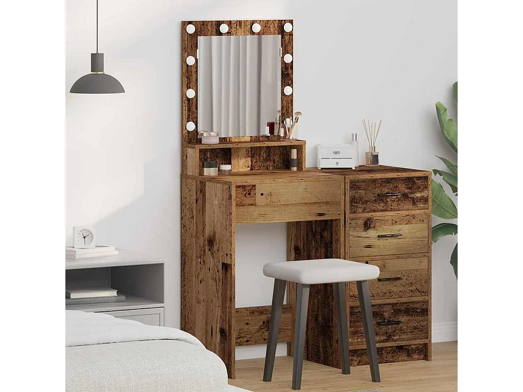 Coiffeuse Bois Ancien 50 x 41 x 135 cm Bois d'ingénierie