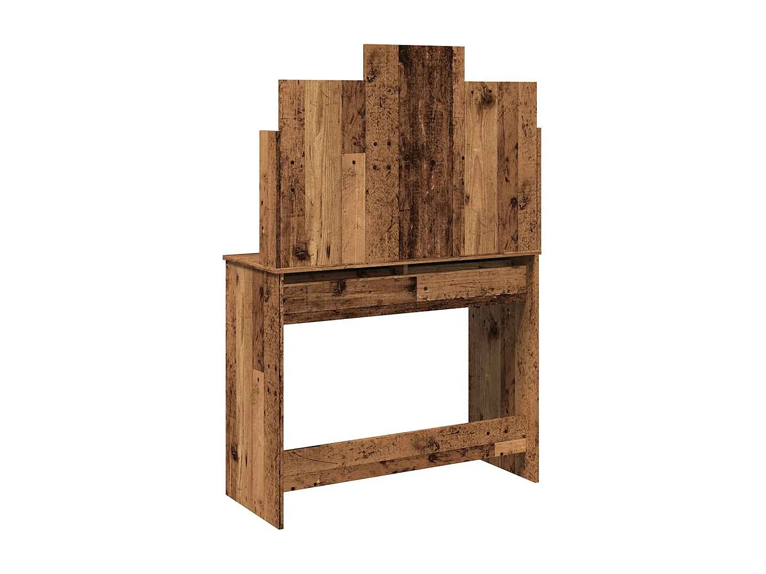 Coiffeuse avec miroir vieux bois 96x39x142 cm