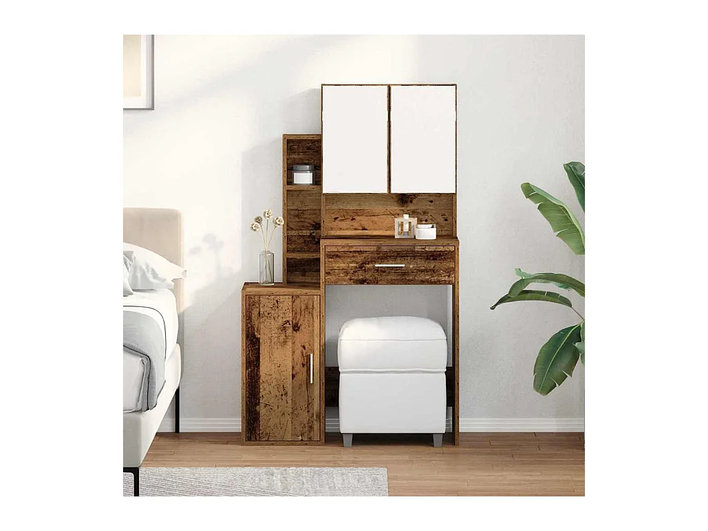 Coiffeuse Bois Ancien 80 x 35 x 132 cm Bois d'ingénierie