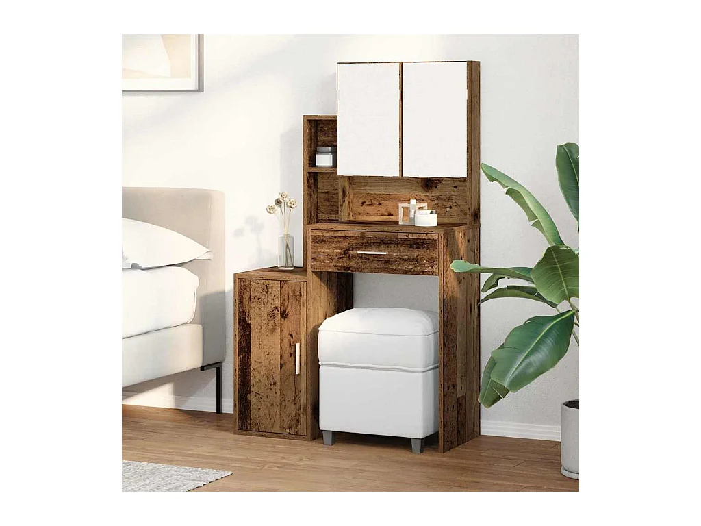 Coiffeuse Bois Ancien 80 x 35 x 132 cm Bois d'ingénierie