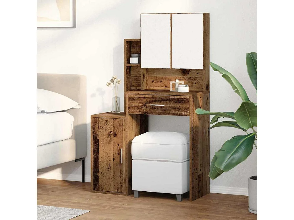 Coiffeuse Bois Ancien 80 x 35 x 132 cm Bois d'ingénierie