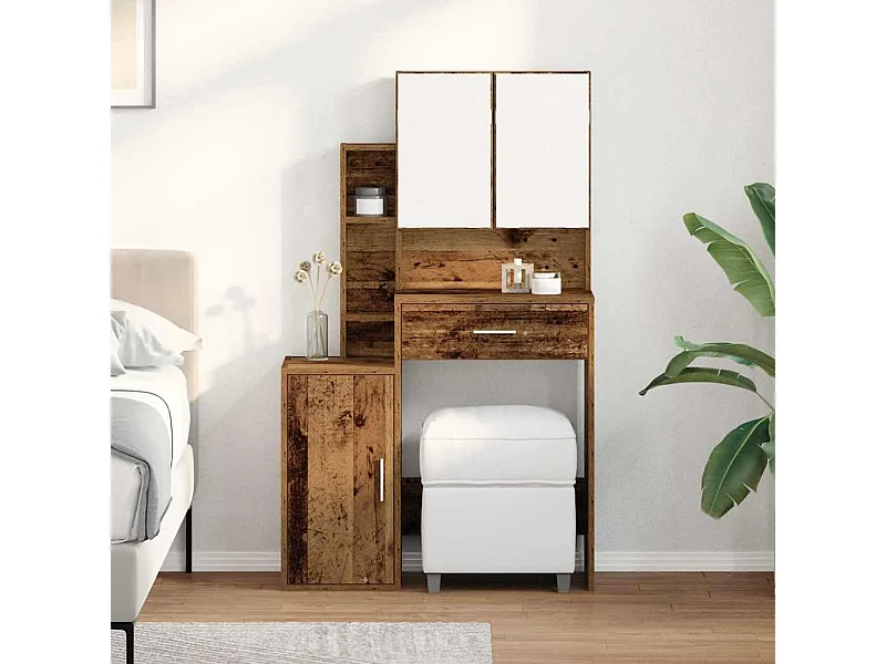 Coiffeuse Bois Ancien 80 x 35 x 132 cm Bois d'ingénierie