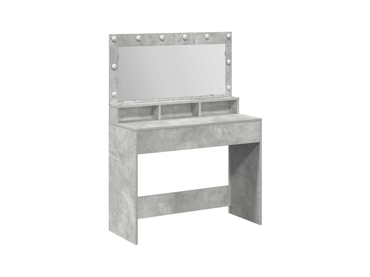 Coiffeuse Gris béton 100 x 41 x 135 cm Bois d'ingénierie