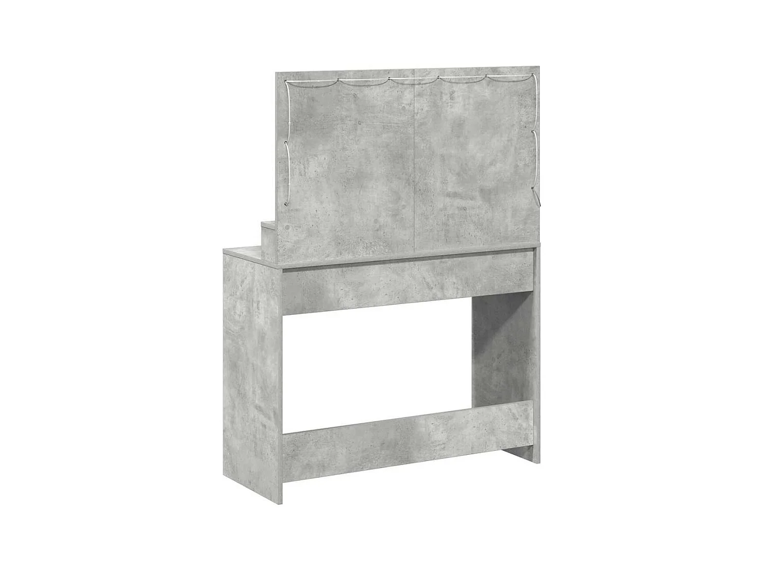 Coiffeuse Gris béton 100 x 41 x 135 cm Bois d'ingénierie