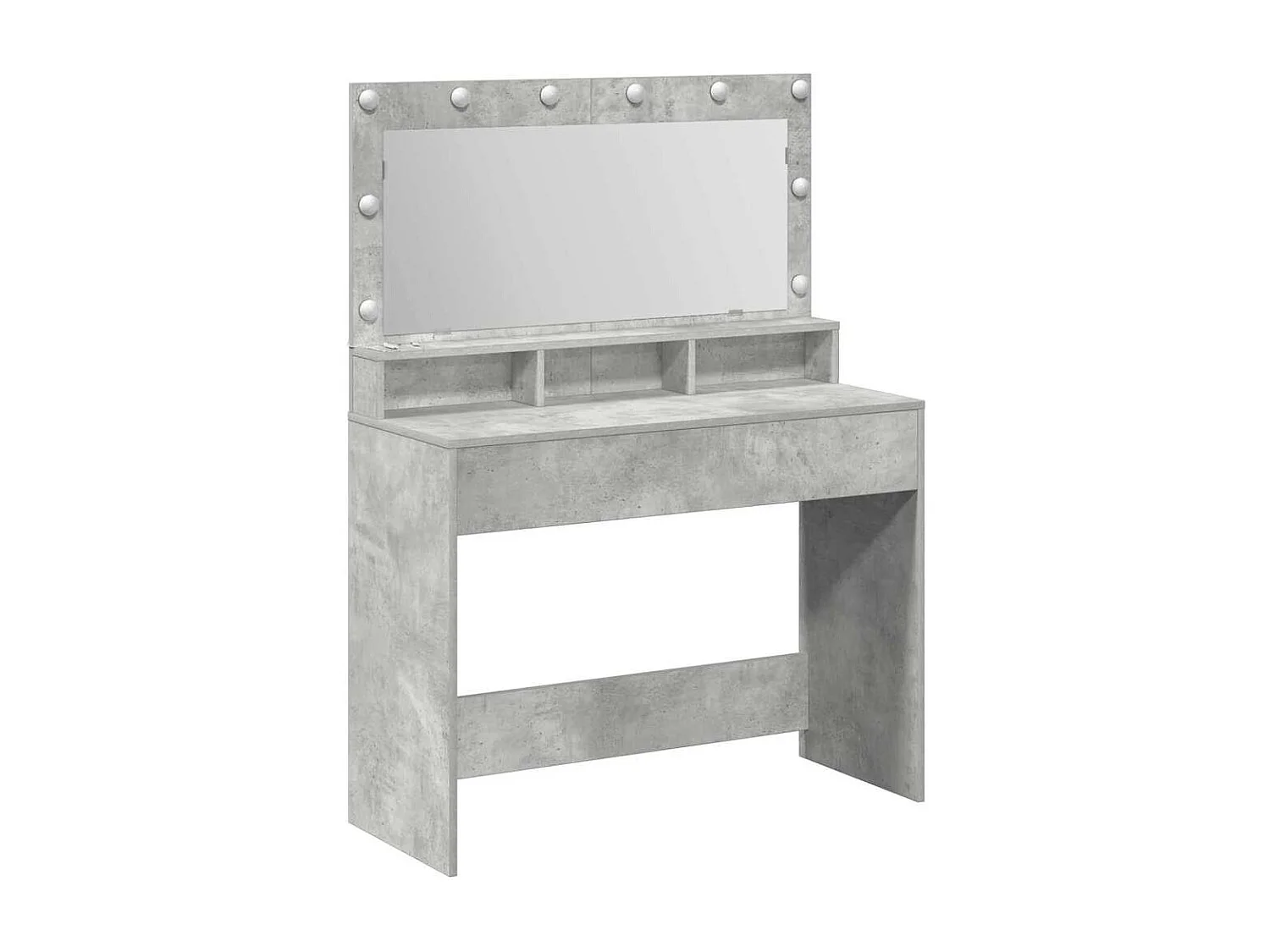 Coiffeuse Gris béton 100 x 41 x 135 cm Bois d'ingénierie