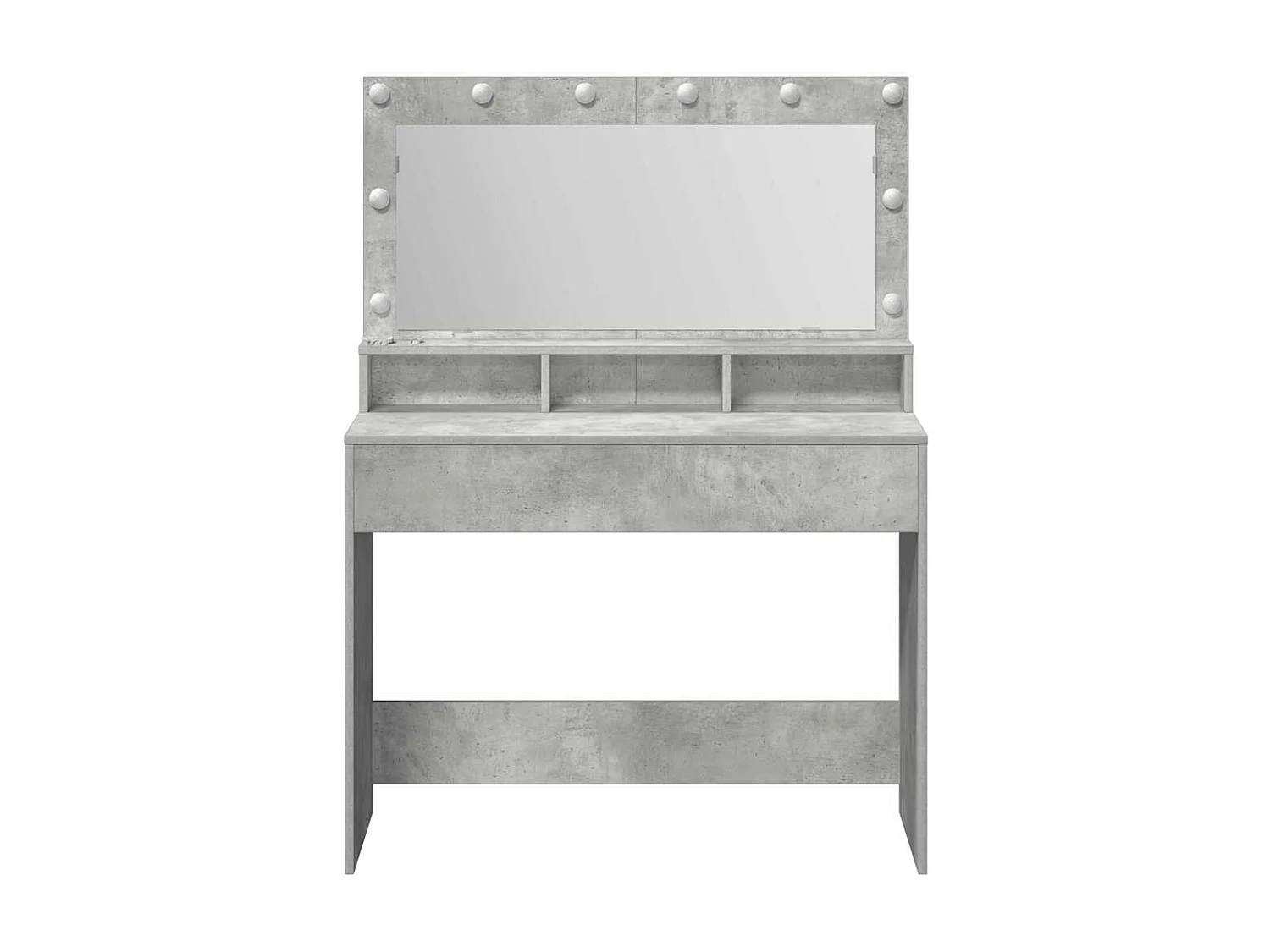 Coiffeuse Gris béton 100 x 41 x 135 cm Bois d'ingénierie