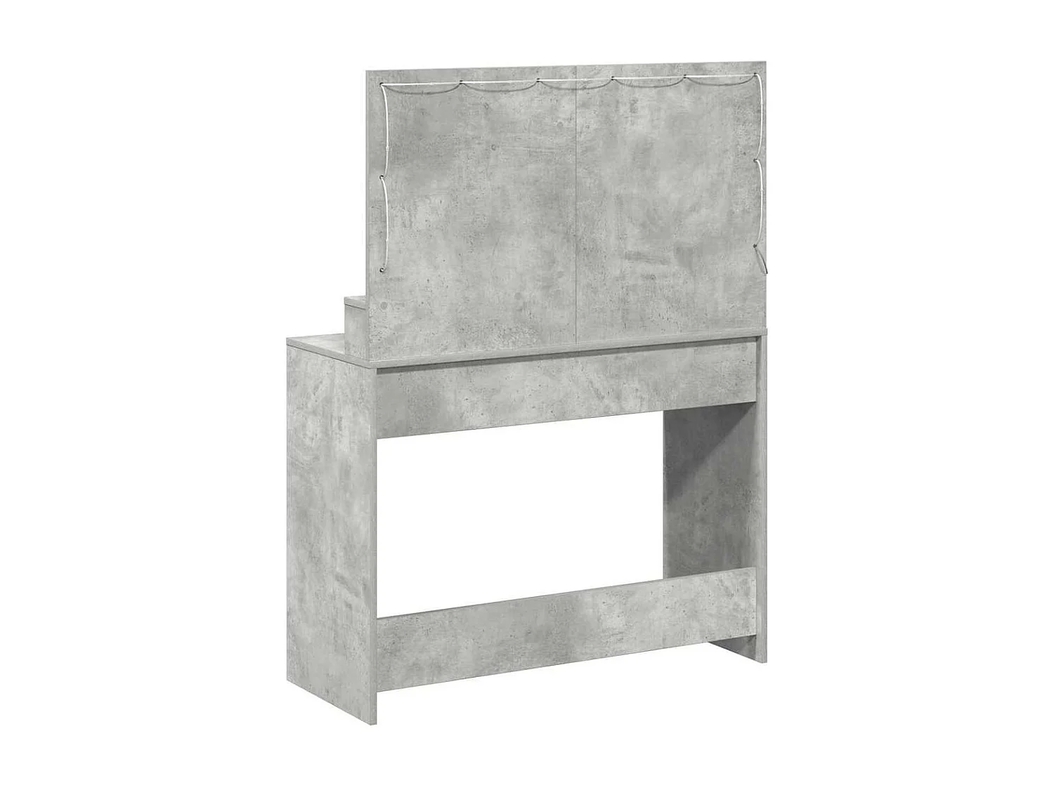 Coiffeuse Gris béton 100 x 41 x 135 cm Bois d'ingénierie