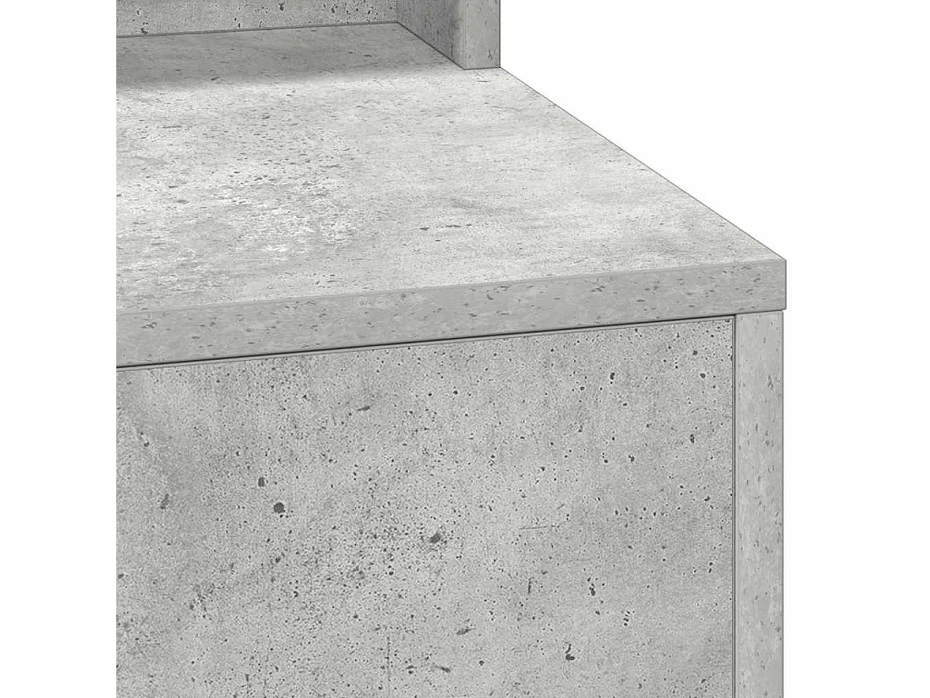 Coiffeuse Gris béton 100 x 41 x 135 cm Bois d'ingénierie