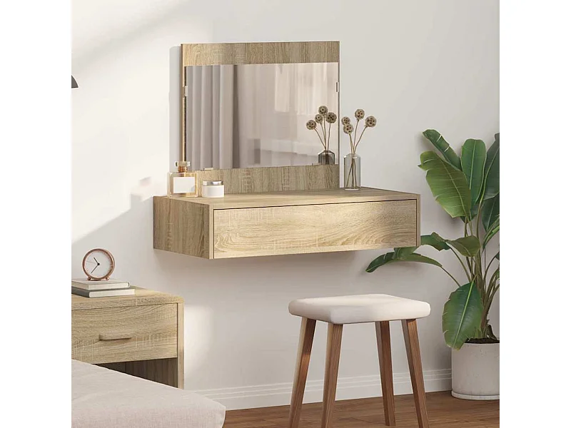 Table de Toilette Marron 83 x 40 x 70 cm Bois d'ingénierie