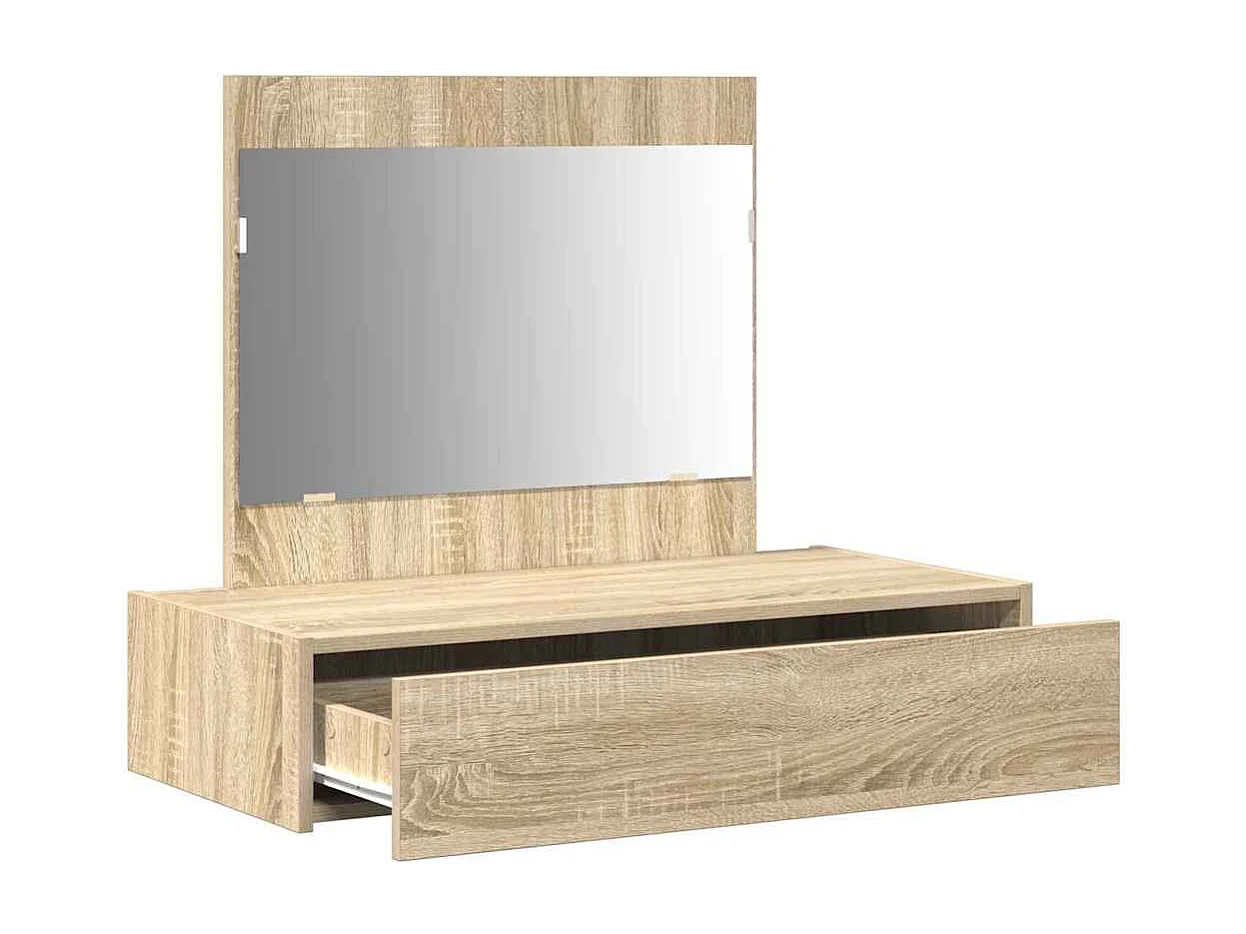 Table de Toilette Marron 83 x 40 x 70 cm Bois d'ingénierie