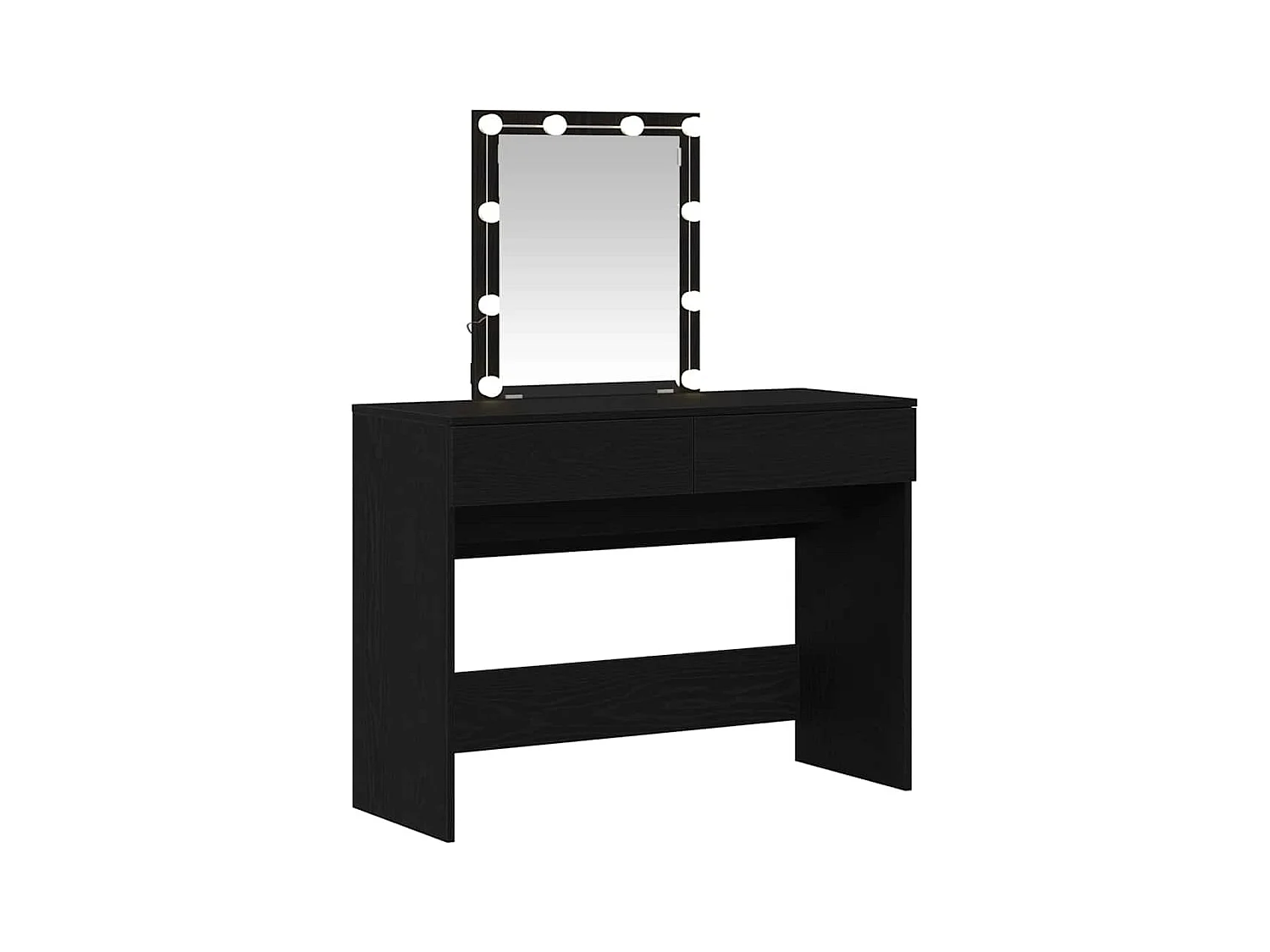 Coiffeuse Chêne noir 100 x 40 x 130 cm Bois d'ingénierie