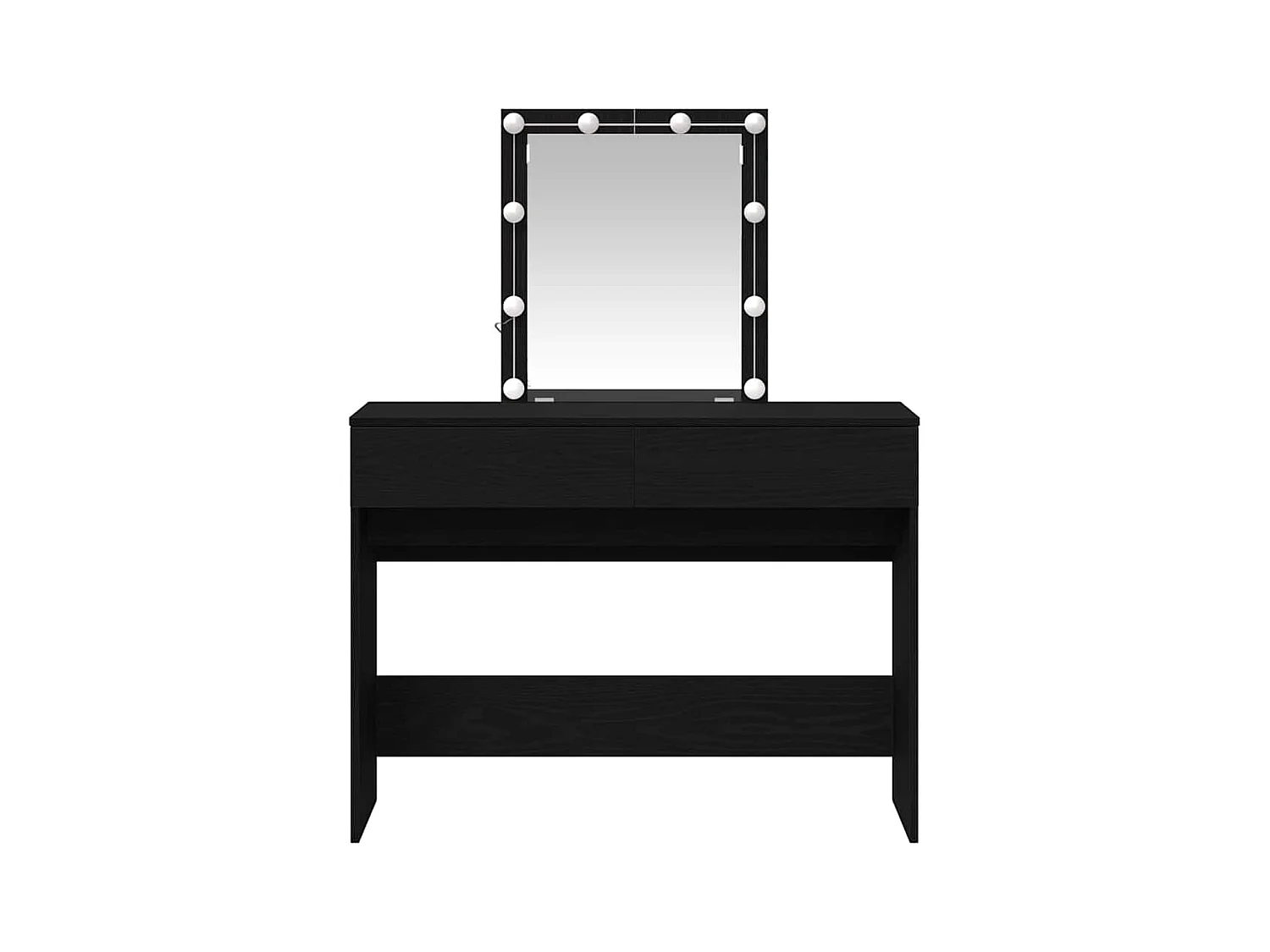 Coiffeuse Chêne noir 100 x 40 x 130 cm Bois d'ingénierie