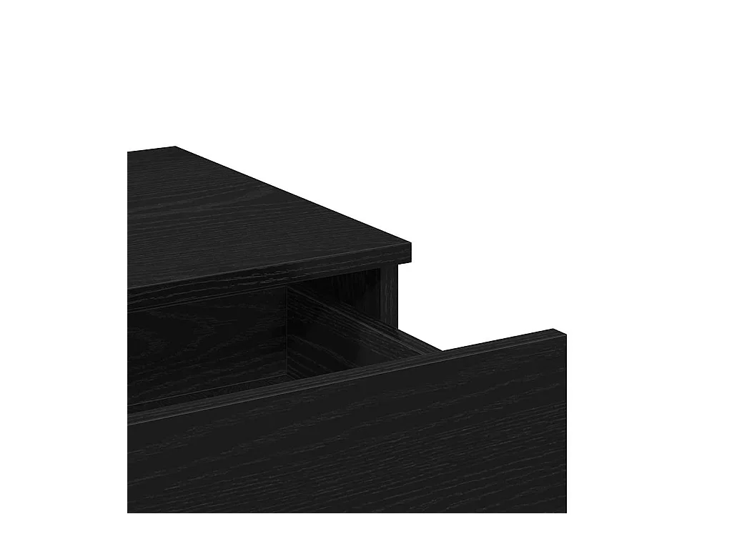 Coiffeuse Chêne noir 100 x 40 x 130 cm Bois d'ingénierie