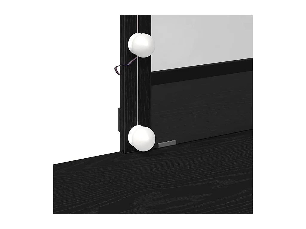 Coiffeuse Chêne noir 100 x 40 x 130 cm Bois d'ingénierie