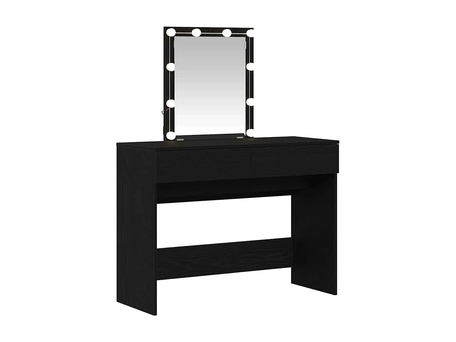 Coiffeuse Chêne noir 100 x 40 x 130 cm Bois d'ingénierie