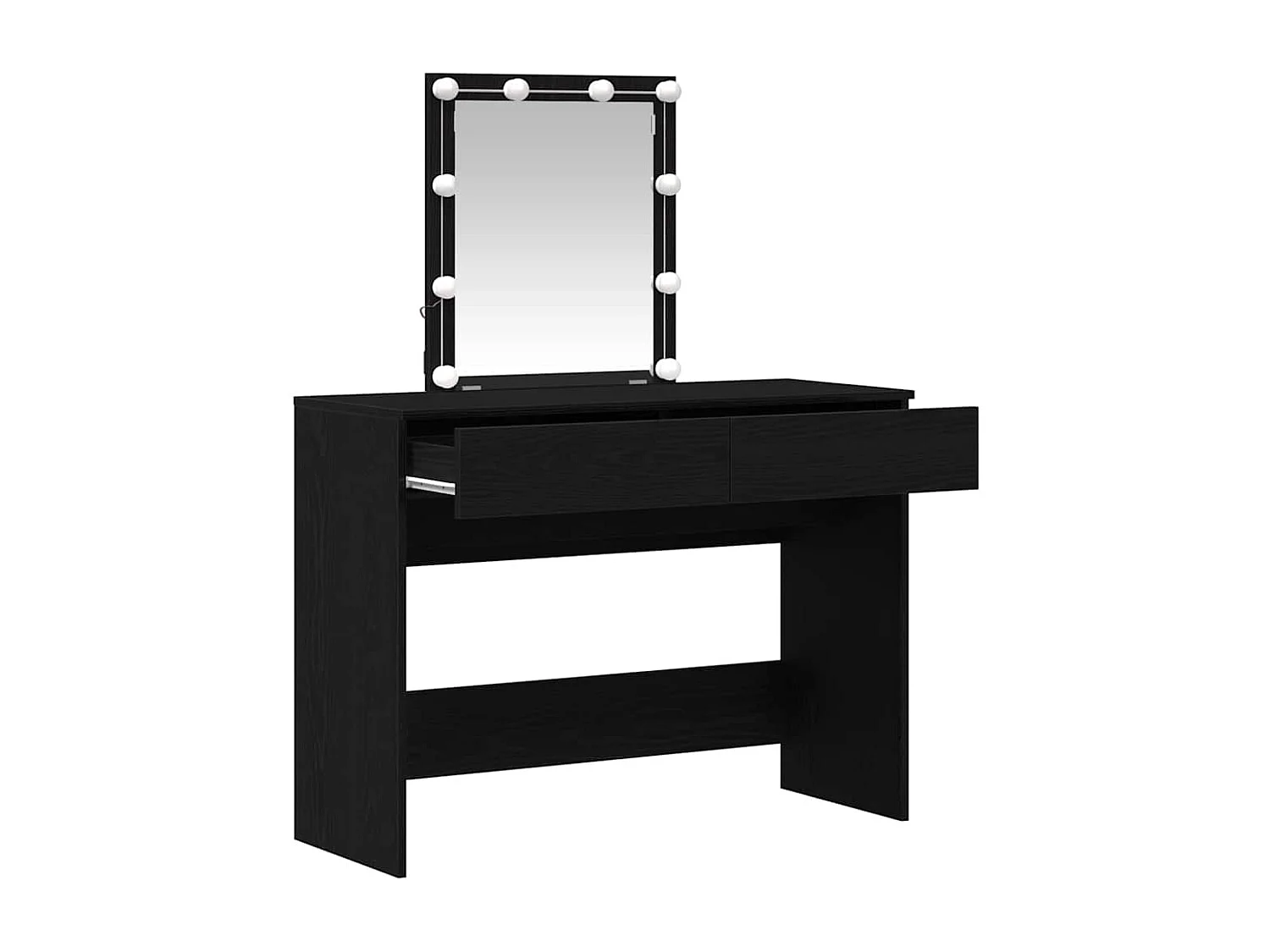 Coiffeuse Chêne noir 100 x 40 x 130 cm Bois d'ingénierie