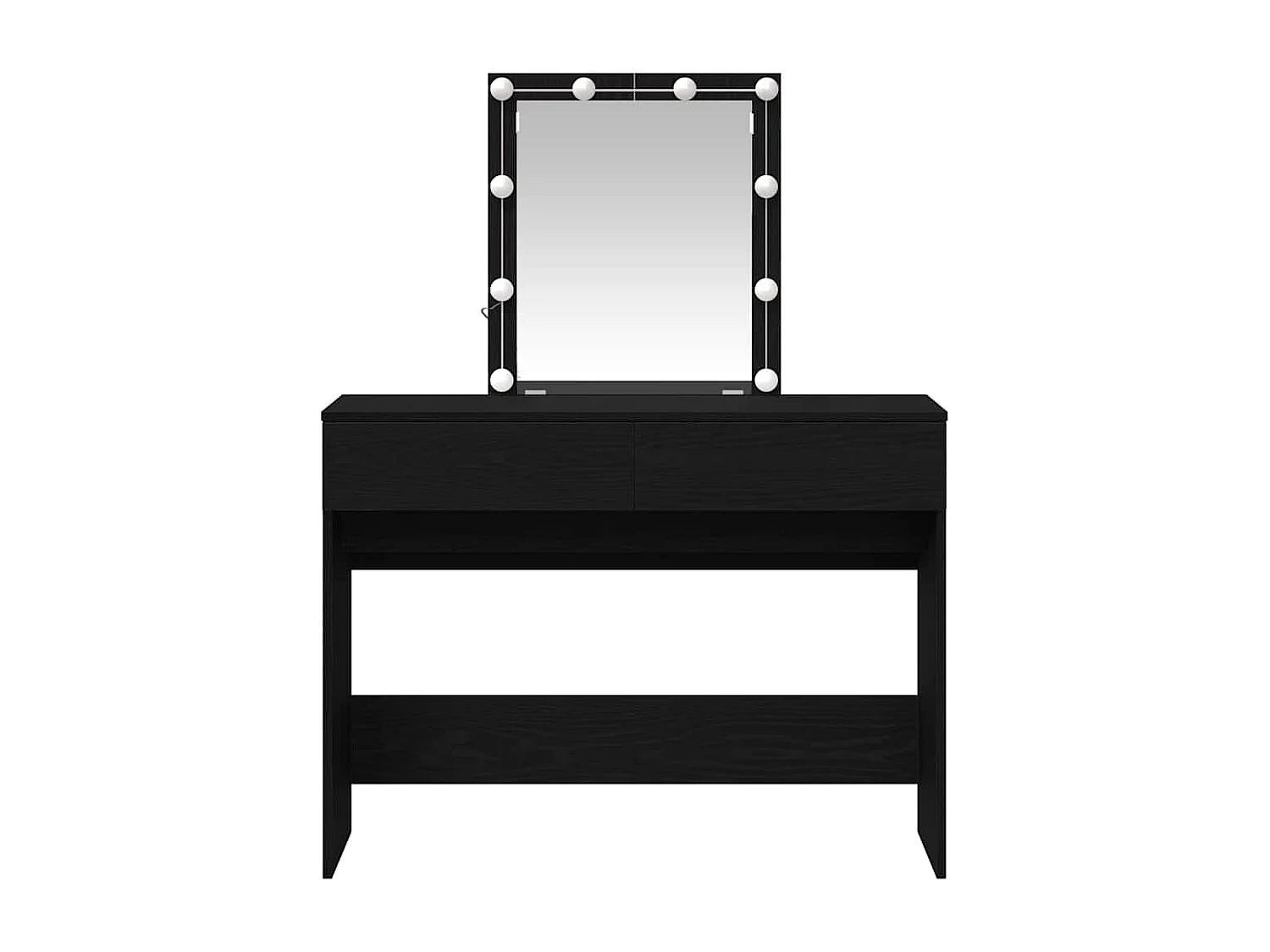 Coiffeuse Chêne noir 100 x 40 x 130 cm Bois d'ingénierie