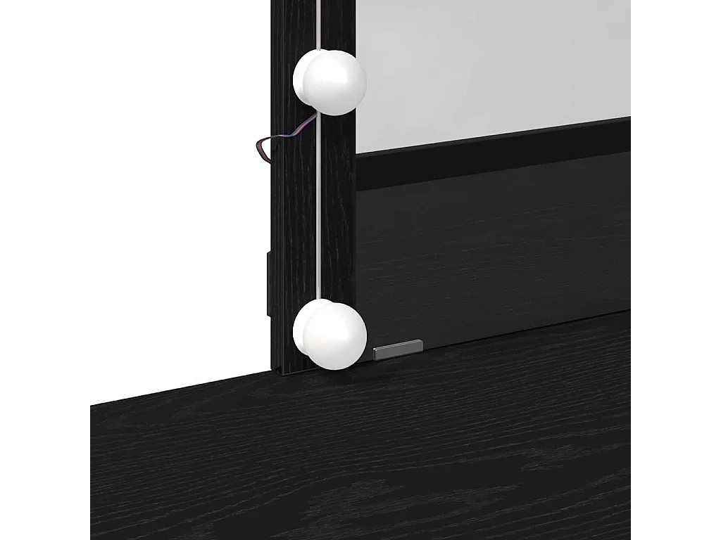 Coiffeuse Chêne noir 100 x 40 x 130 cm Bois d'ingénierie