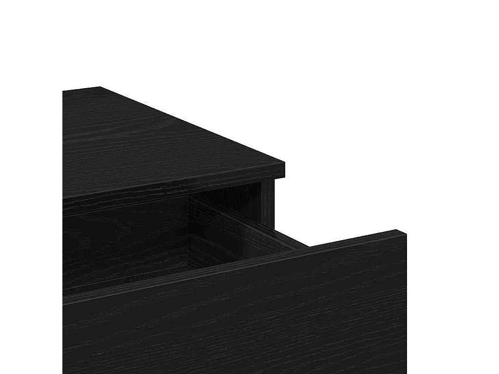 Coiffeuse Chêne noir 100 x 40 x 130 cm Bois d'ingénierie