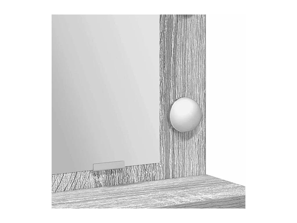 Coiffeuse Sonoma gris 50 x 41 x 135 cm Bois d'ingénierie