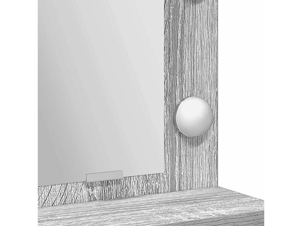 Coiffeuse Sonoma gris 50 x 41 x 135 cm Bois d'ingénierie