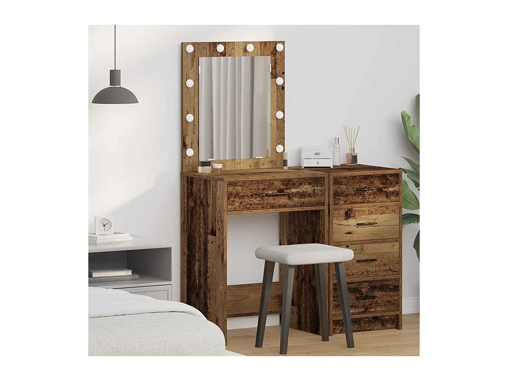 Coiffeuse Bois Ancien 50 x 41 x 135 cm Bois d'ingénierie