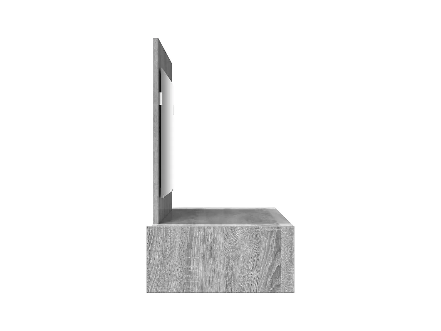 Table de Toilette Gris 100 x 40 x 70 cm Bois d'ingénierie