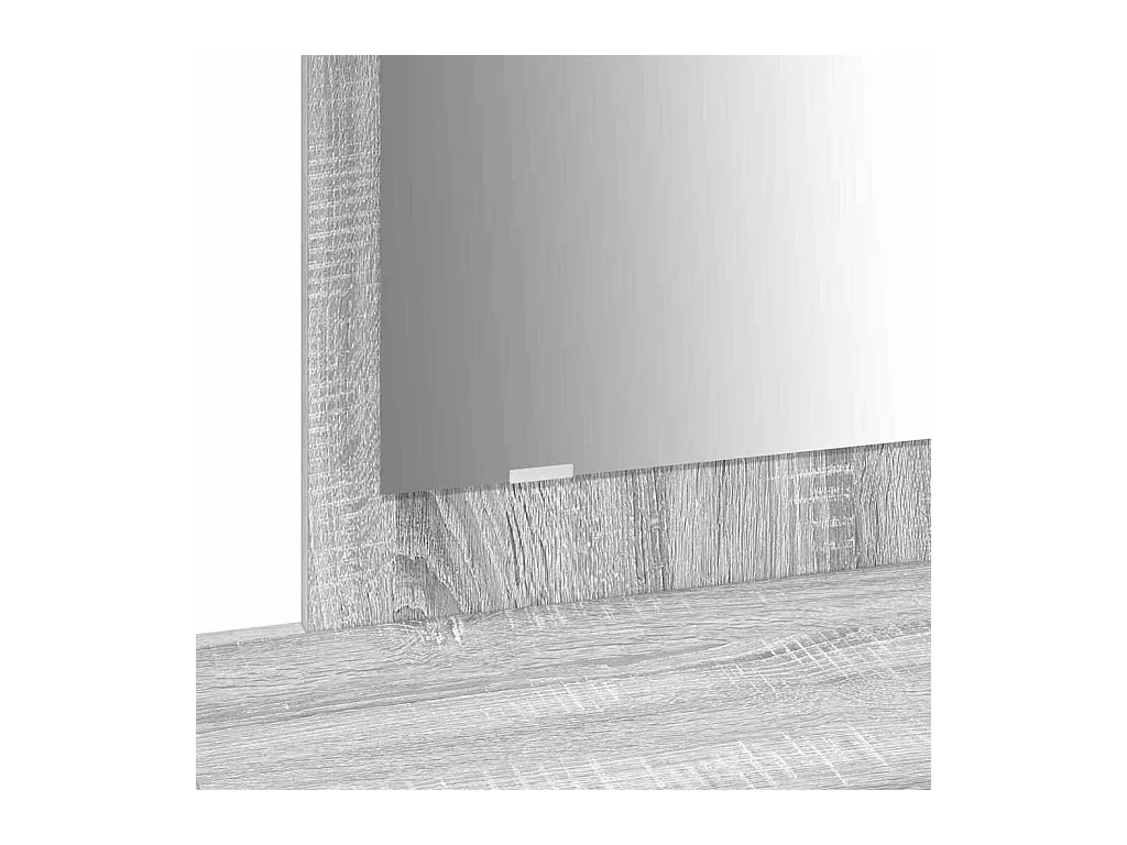 Table de Toilette Gris 100 x 40 x 70 cm Bois d'ingénierie