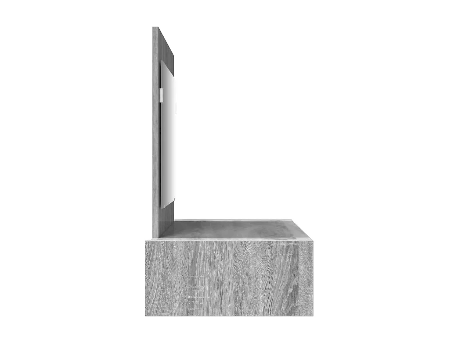 Table de Toilette Gris 100 x 40 x 70 cm Bois d'ingénierie