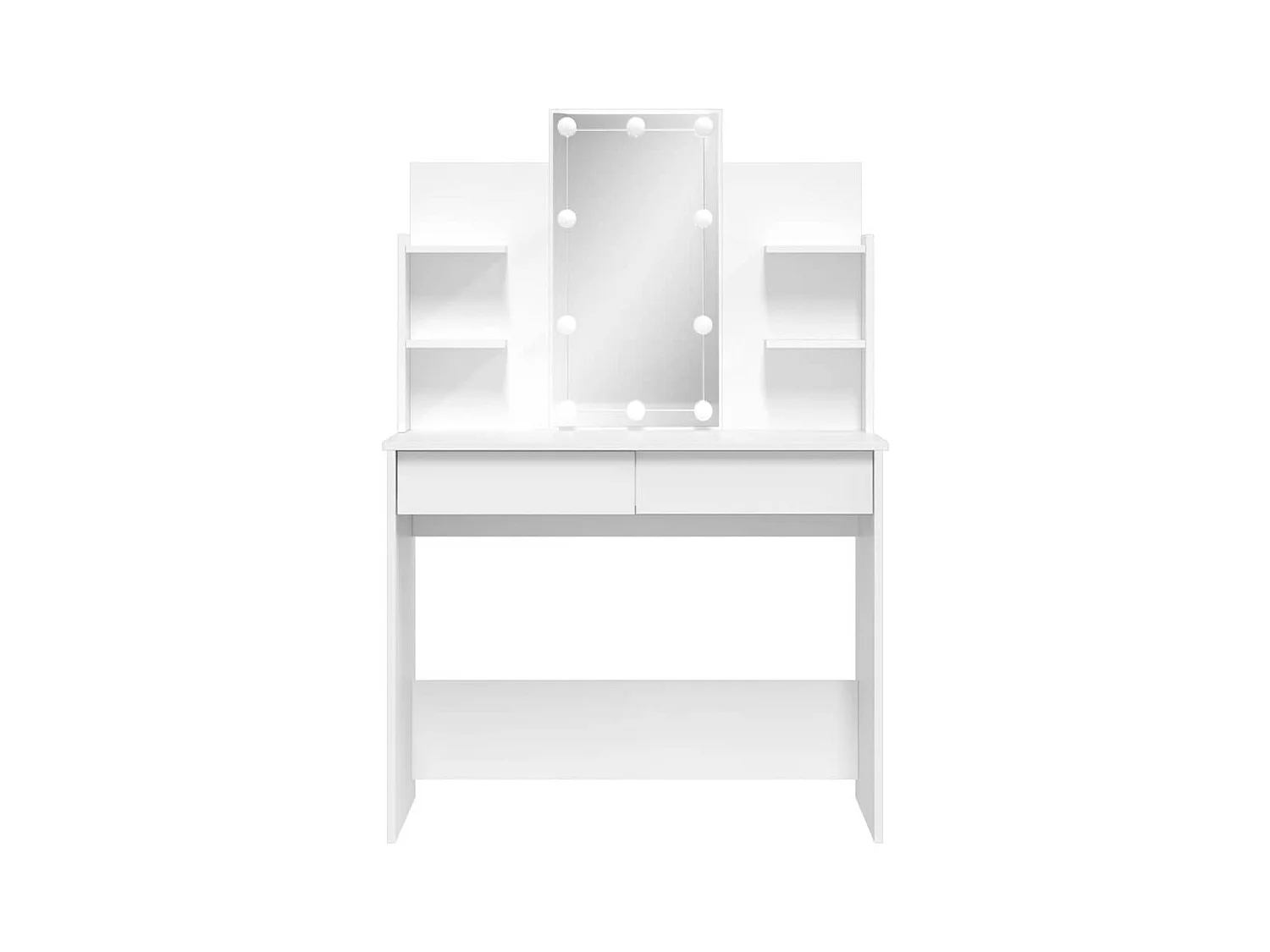 Toletta con luci LED bianca 96x40x142 cm