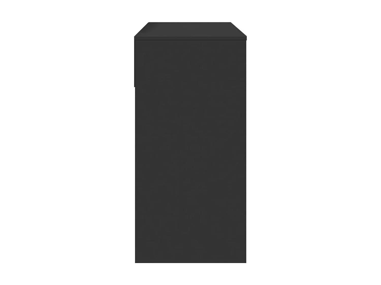 Tocador con espejo negro 80x39x80 cm