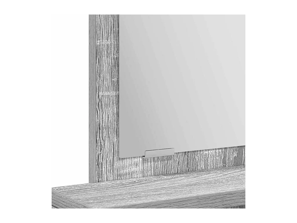 Coiffeuse Sonoma gris 50 x 41 x 140 cm Bois d'ingénierie