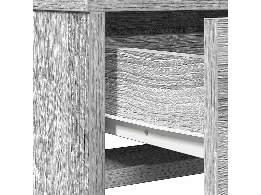 Sonoma Grey Dressing Table 50 x 41 x 140 cm Engineered Wood