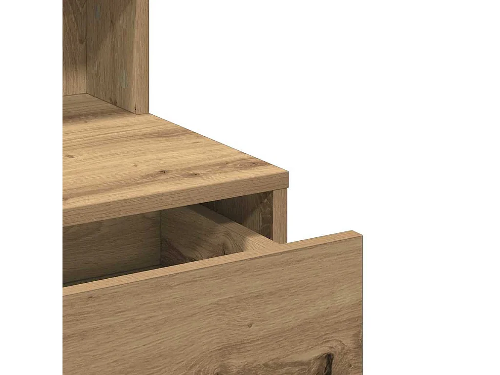 Table de Toilette chêne artisanal 80 x 41 x 134.5 cm