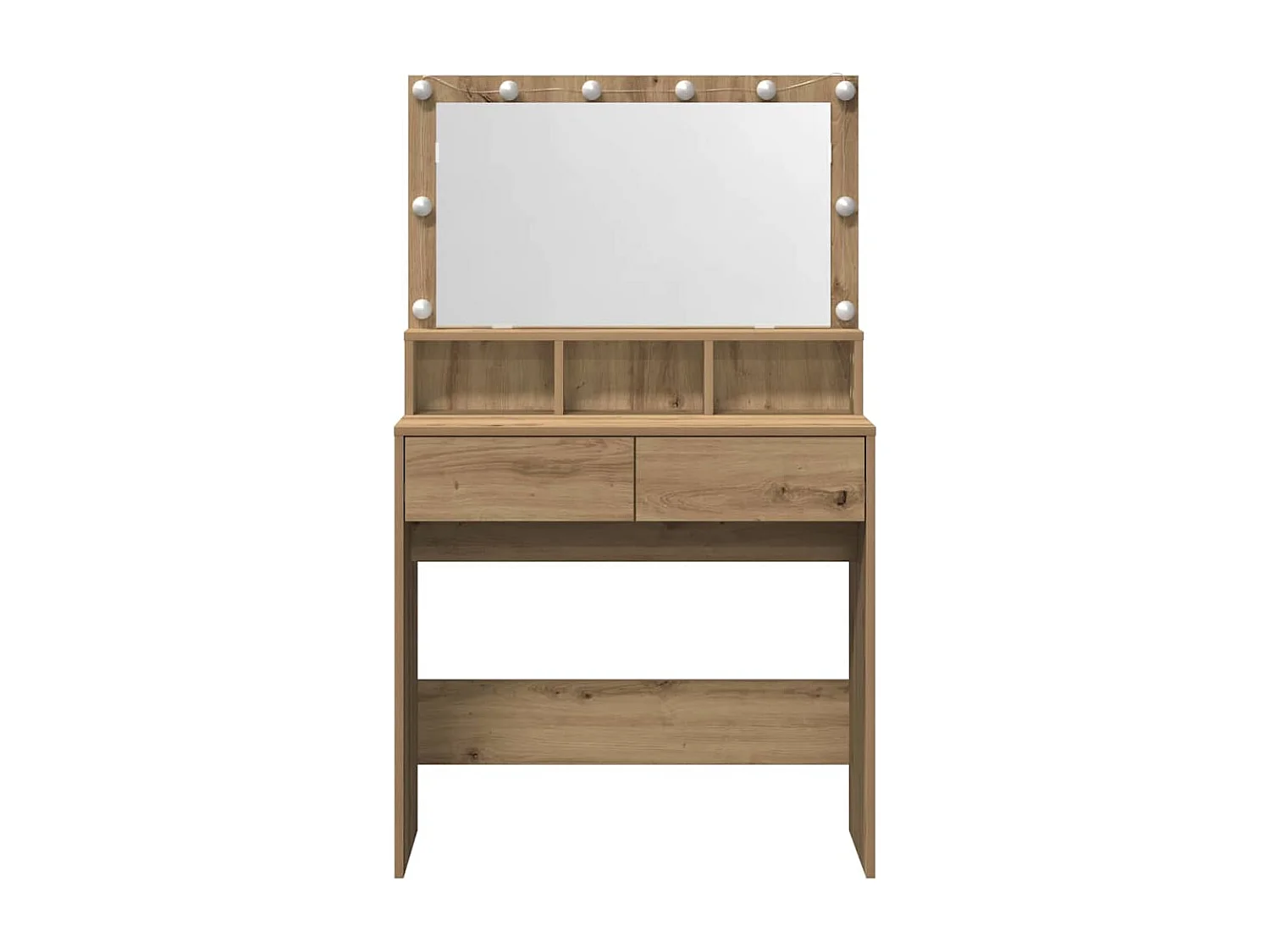 Table de Toilette chêne artisanal 80 x 41 x 134.5 cm