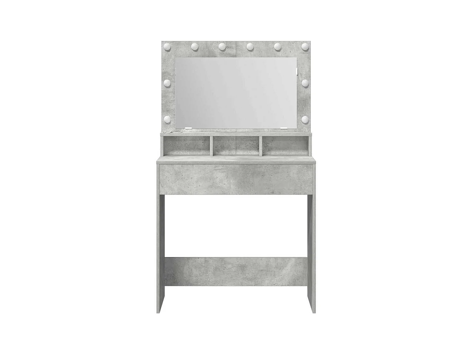 Coiffeuse Gris béton 79 x 41 x 135 cm Bois d'ingénierie