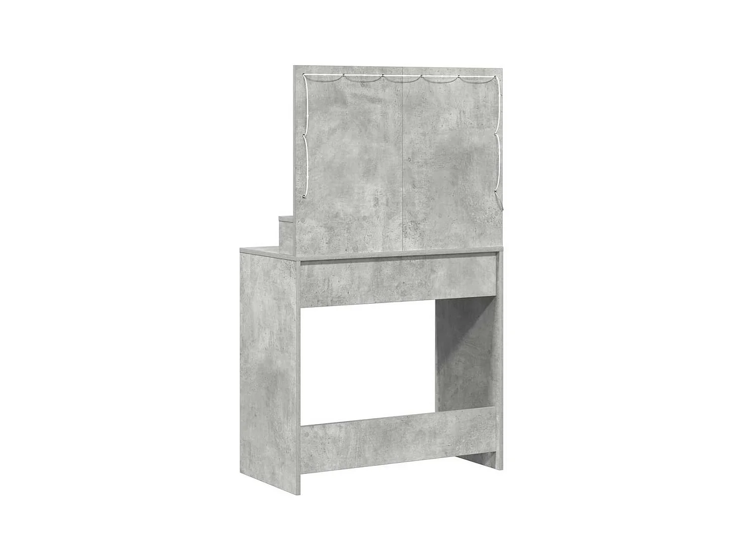 Coiffeuse Gris béton 79 x 41 x 135 cm Bois d'ingénierie