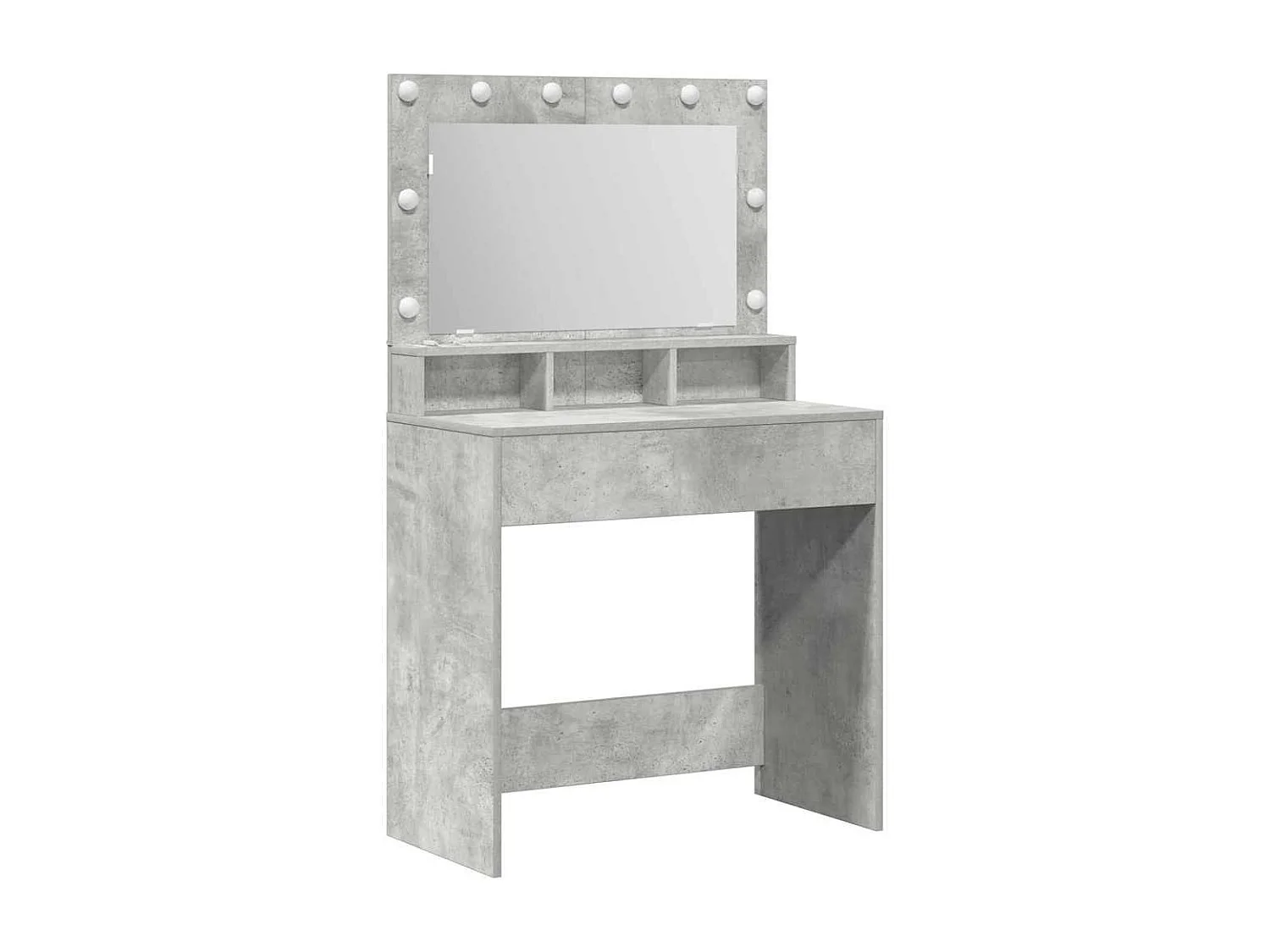 Coiffeuse Gris béton 79 x 41 x 135 cm Bois d'ingénierie