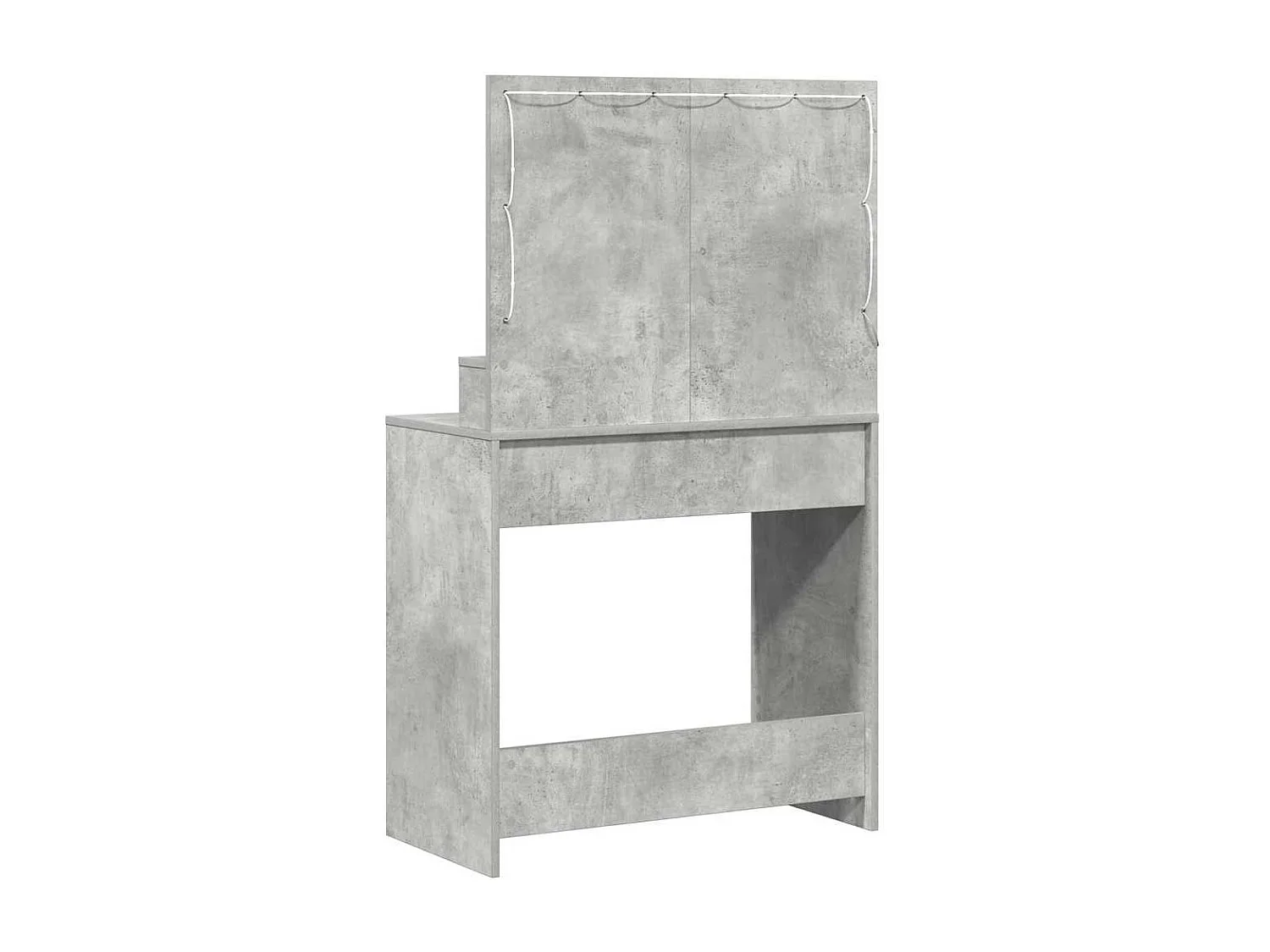 Coiffeuse Gris béton 79 x 41 x 135 cm Bois d'ingénierie
