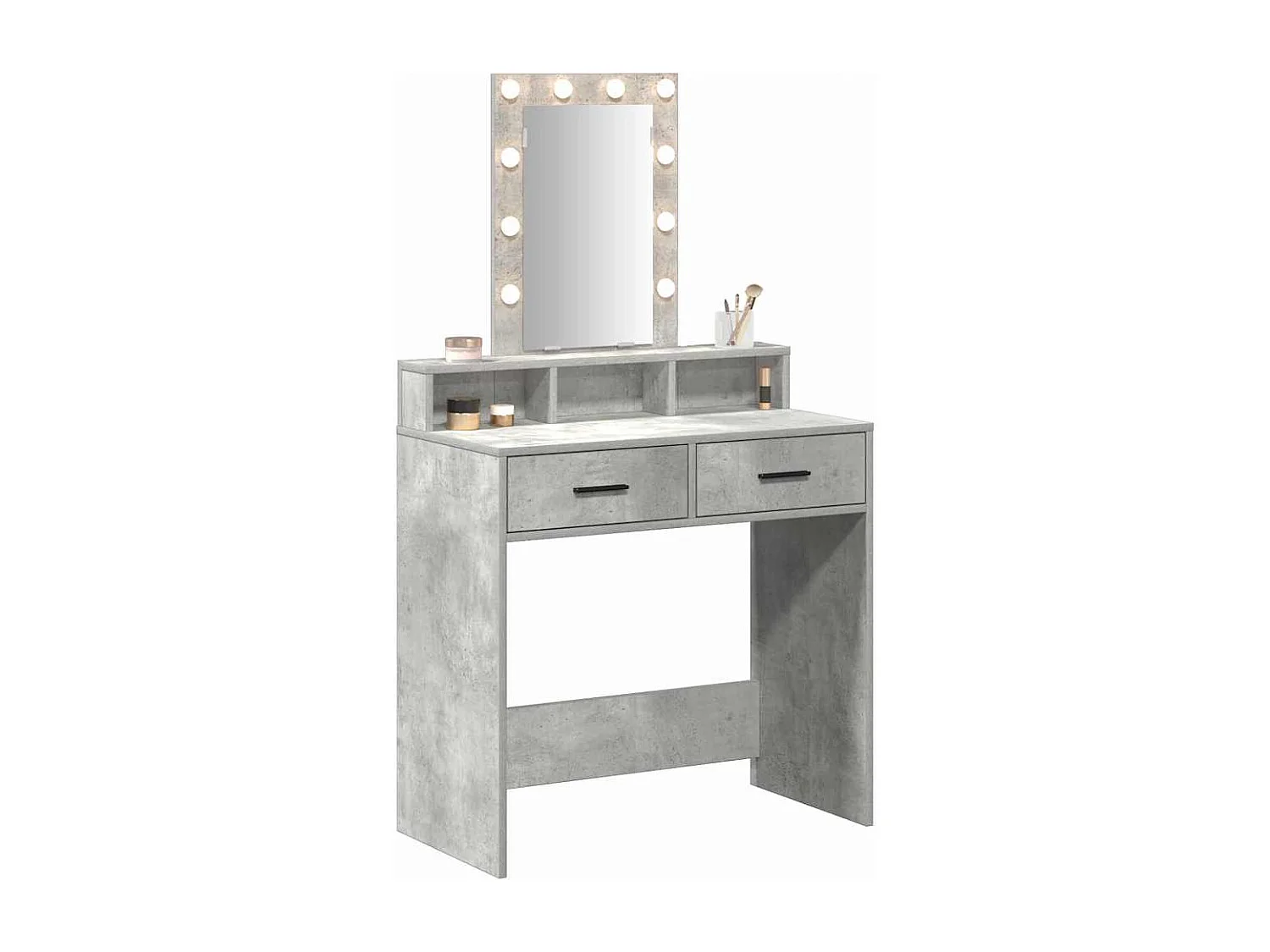 Table de Toilette Gris 79 x 41 x 140 cm Bois d'ingénierie