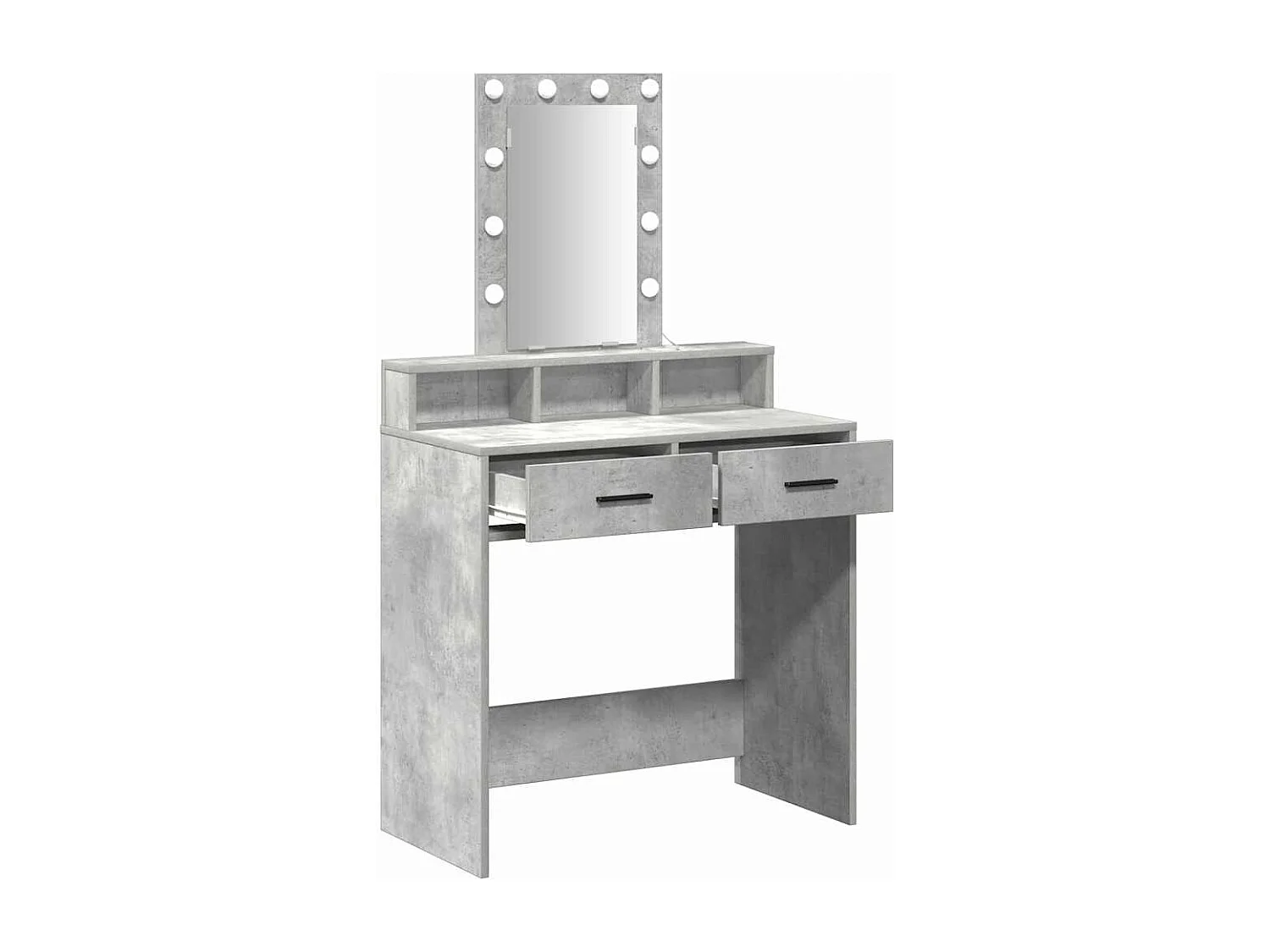 Table de Toilette Gris 79 x 41 x 140 cm Bois d'ingénierie