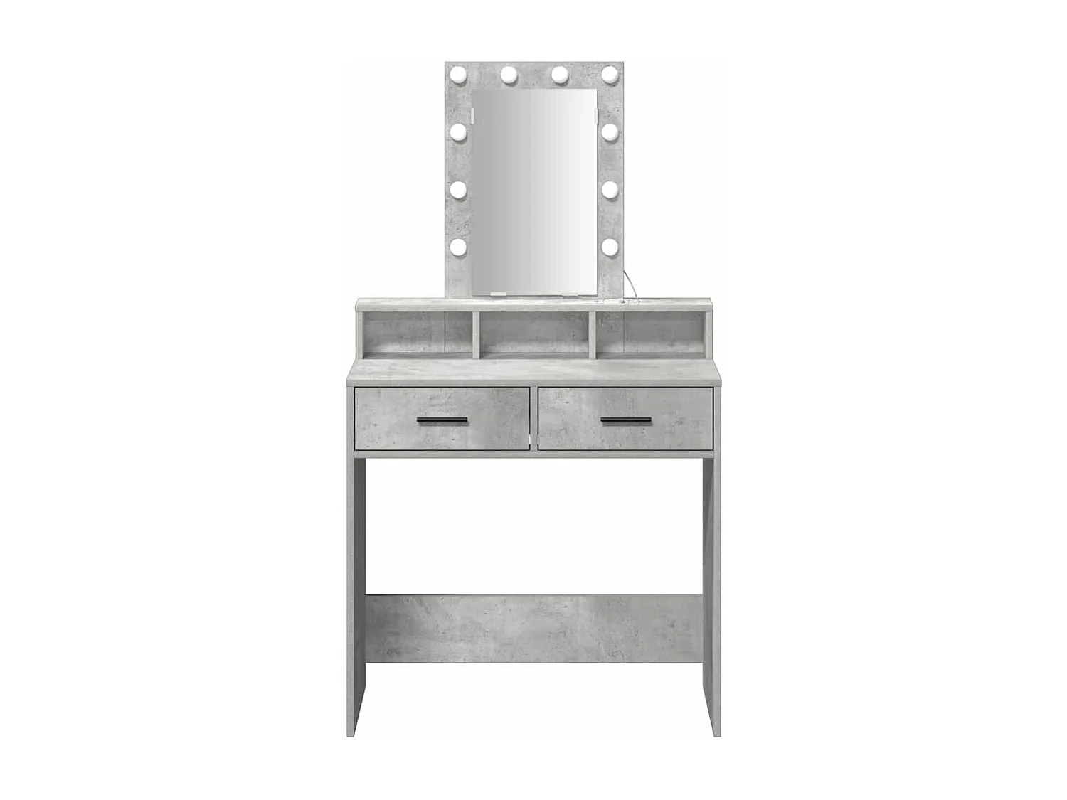 Table de Toilette Gris 79 x 41 x 140 cm Bois d'ingénierie